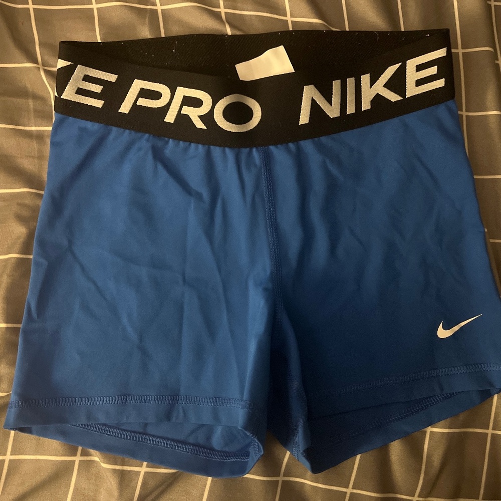Nike Pro Athletic Shorts (Blue)